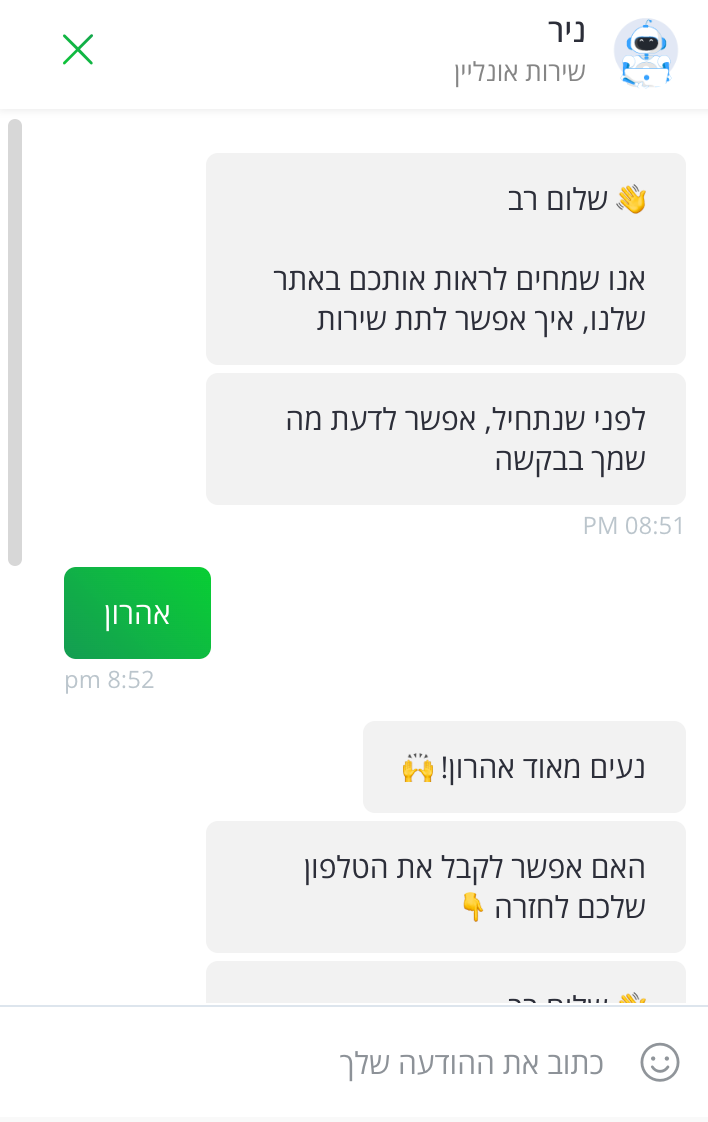 בוטים אוטומטים לאתר